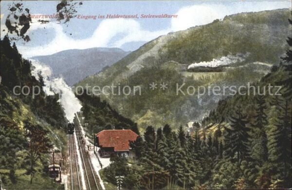 Eisenbahn Schwarzwaldbahn Haldentunnel Seelenwald