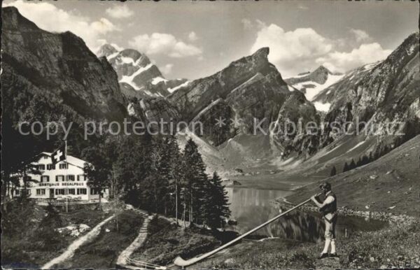 Alphorn Alphornbläser Seealpsee Altmann Rossmad