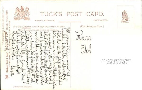Verlag Tucks Oilette Nr. 6273 The Trossachs Loch Achray – Bild 2