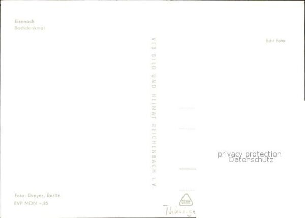 Bach Johann Sebastian Denkmal Eisenach – Bild 2