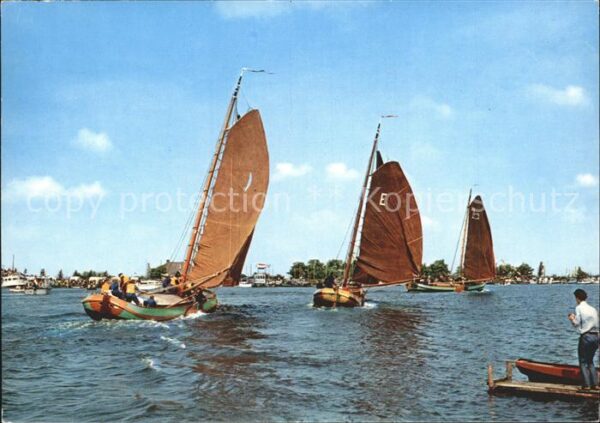 Segelboote Friesland Skutsjes van Drachten en Eern