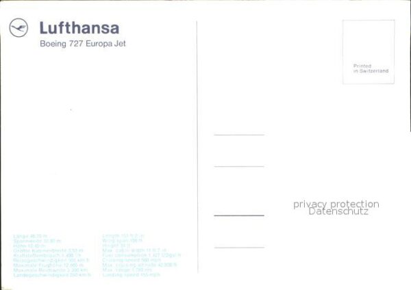 Lufthansa Boeing 727 Europa Jet – Bild 2