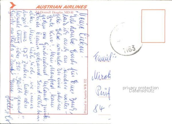 Flugzeuge Zivil Austrian Airlines McDonnell Douglas MD- – Bild 2
