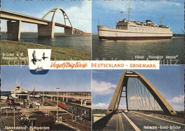 Bruecken Bauwerke Fehmarn-Sund Fährbahnhof Puttgarden Fäh