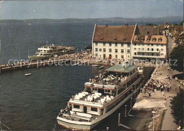 Motorschiffe Meersburg am Bodensee Hafen