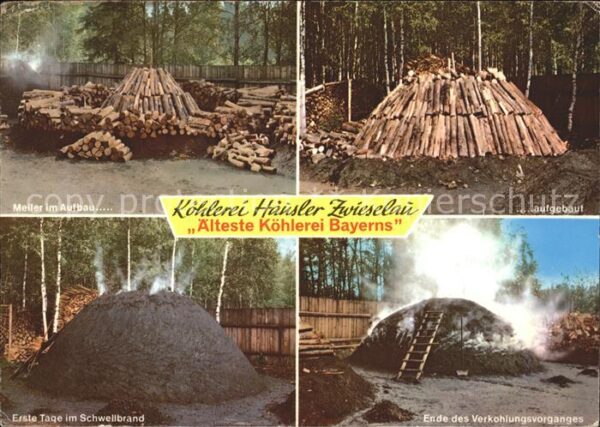 Koehlerei Häusler Zwieselau Meiler Schwellbrand V