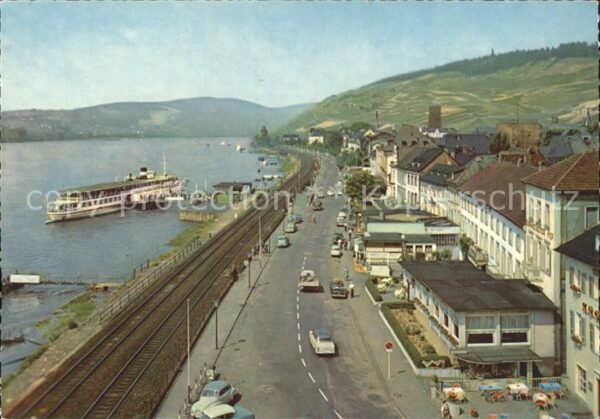 Dampfer Seitenrad Rüdesheim am Rhein Rheinstrasse