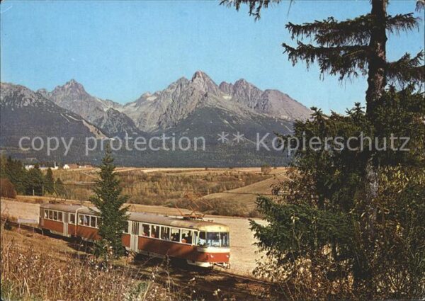 Eisenbahn Vysoke Tatry Hohe Tatra Pohlad na Prost