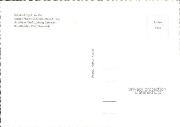 Kirchenorgel Schuke-Orgel Kaiser-Friedrich-Gedächtni – Bild 2