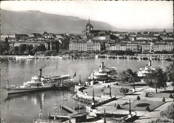 Dampfer Seitenrad Italie Geneve