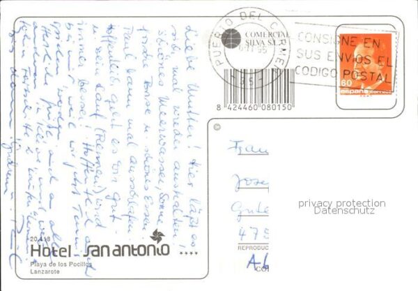 Lanzarote Kanarische Inseln Hotel San Antonio Playa de los Pocillos – Bild 2