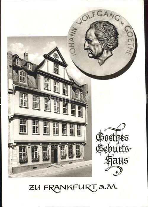 Goethe Johann Wolfgang von Geburtshaus Frankfurt am Main