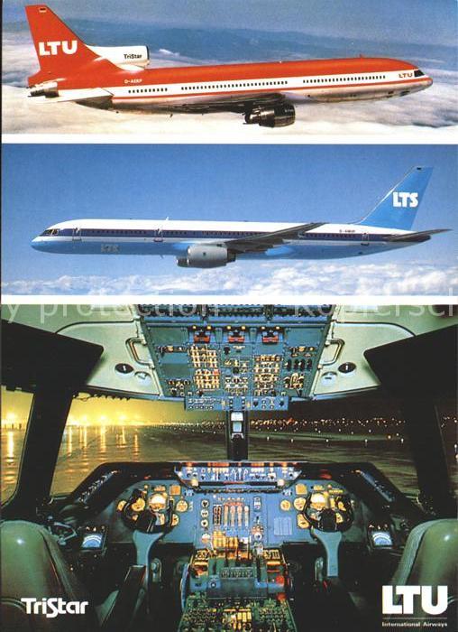 Flugzeuge Zivil LTU LTS Cockpit TriStar L-1011-1 Boeing