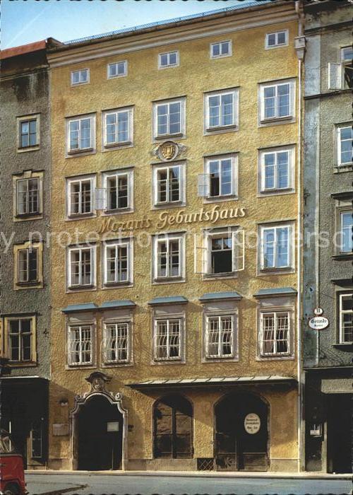 Mozart Wolfgang Amadeus Geburtshaus Salzburg