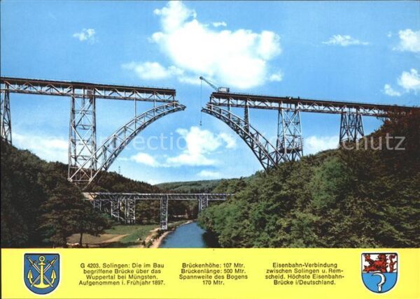 Bruecken Bauwerke Müngstener Brücke Bergisches Land