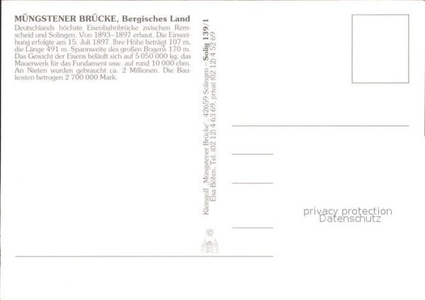 Bruecken Bauwerke Müngstener Brücke Bergisches Land – Bild 2