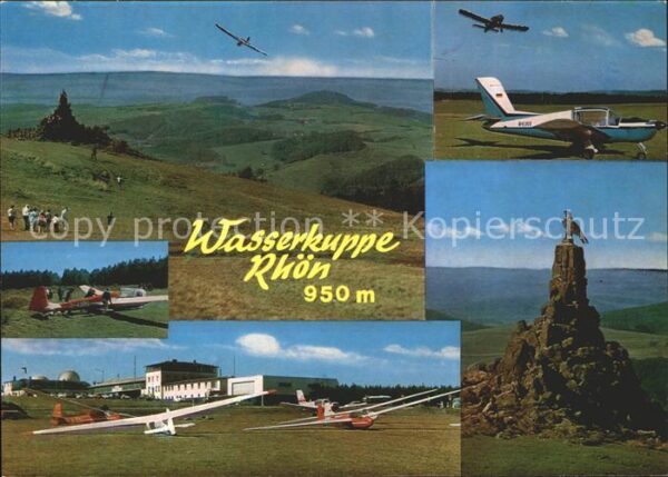 Segelflug Gliding Vol-Voile Vuolo-a-Vela Wasserkuppe Rhön Fliegerdenkmal