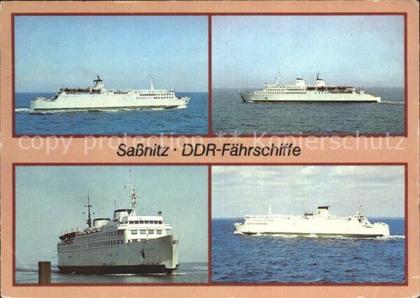 Faehre Ferry Bac Traghetto-- DDR-Fährschiffe Sassnitz Rügen Warnemün