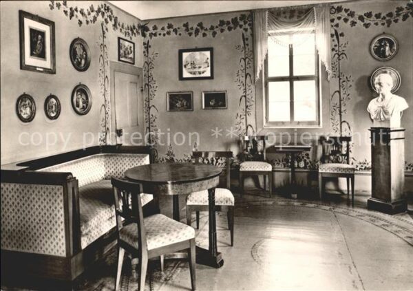 Goethe Johann Wolfgang von Weimar Schloss Tiefurt Goethezimmer