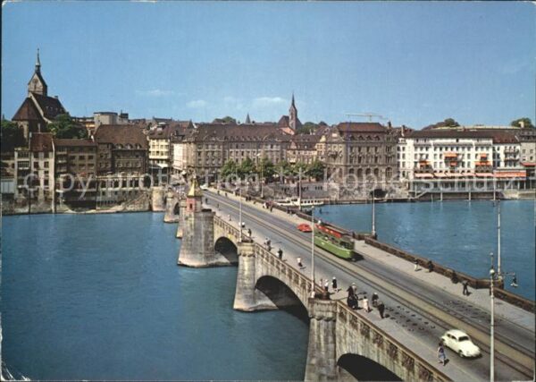Strassenbahn Basel Mittlere Rheinbrücke Martinskirch