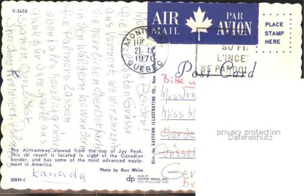 Seilbahn Airtramway Jay Peak Canada – Bild 2