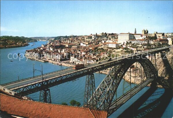 Portugal Hafen Brücke D. Luis sobre o rio Douro