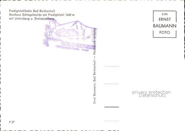 Bad Reichenhall Rasthaus Schlegelmulde am Predigtstuhl – Bild 2
