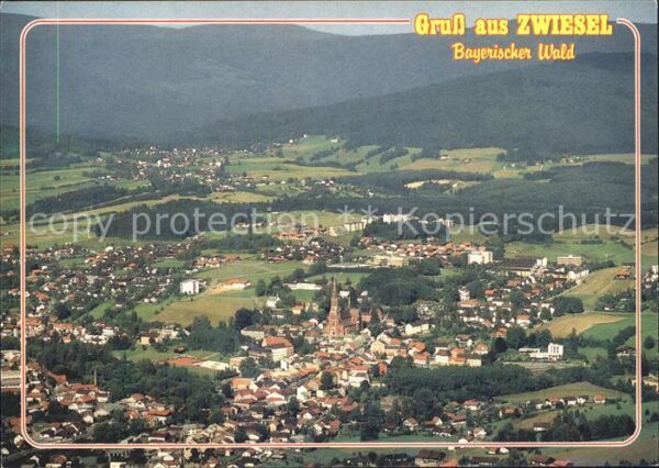 Zwiesel Niederbayern Bayerischer Wald Luftaufnahme