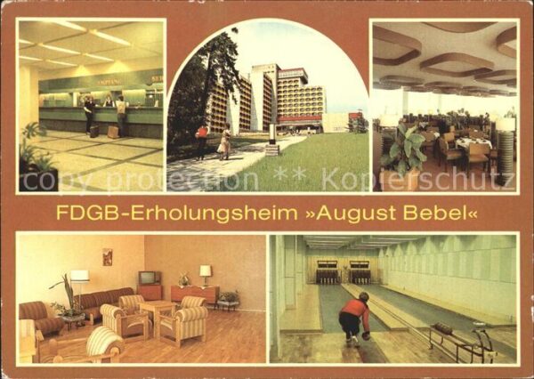 Gotha Thueringen FDGB Erholungsheim August Bebel