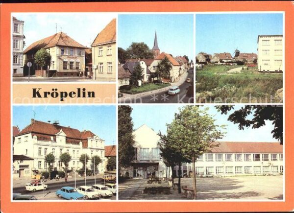 Kroepelin Dorf Kirchturm