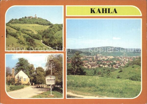 Kahla Thueringen Blick zur Leuchtenburg FDGB Erholungshe
