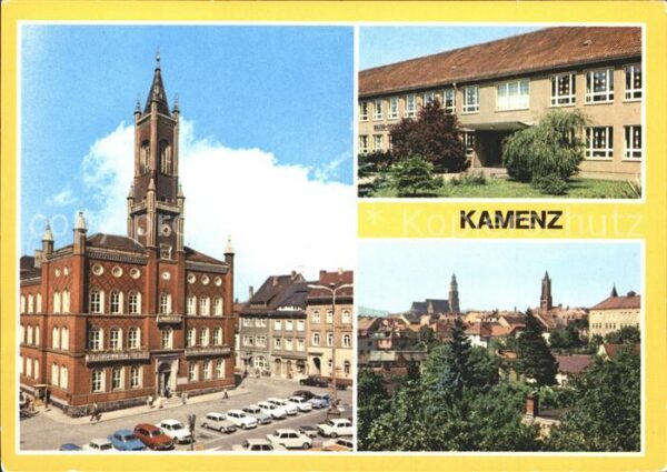 Kamenz Sachsen Rathaus Oberschule Maxim Gorki