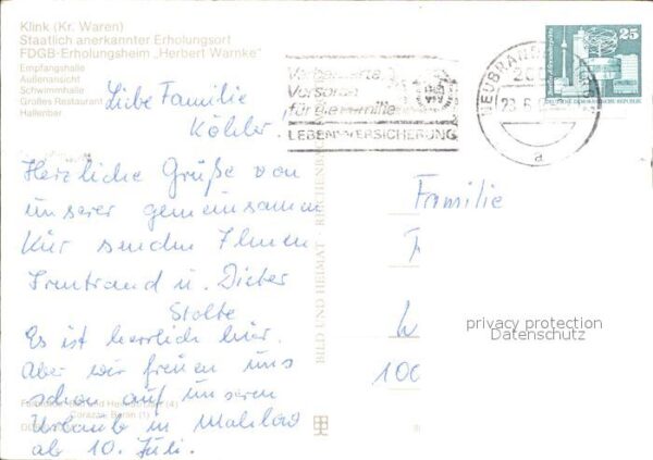 Waren Klink FDGB Erholungsheim Herbert Warnke – Bild 2