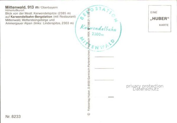 Mittenwald Bayern Karwendelbahn-Bergstation Restaurant – Bild 2