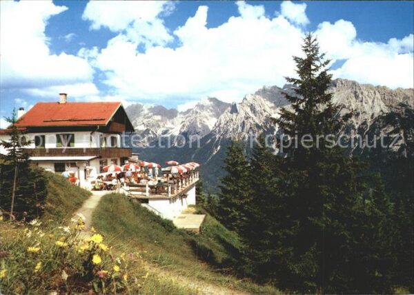 Kranzberg Au gegen Karwendelgebirge Restaurant,Berge