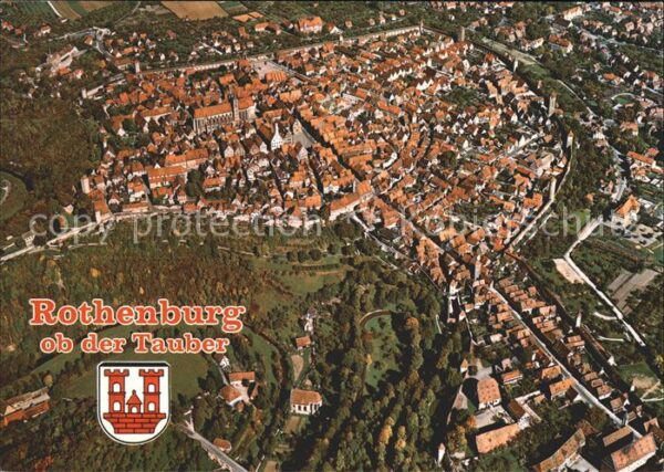 Rothenburg Tauber Fliegeraufnahme