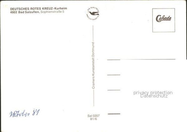 Bad Salzuflen Deutsches Rotes Kreuz Kurheim Sophienst – Bild 2