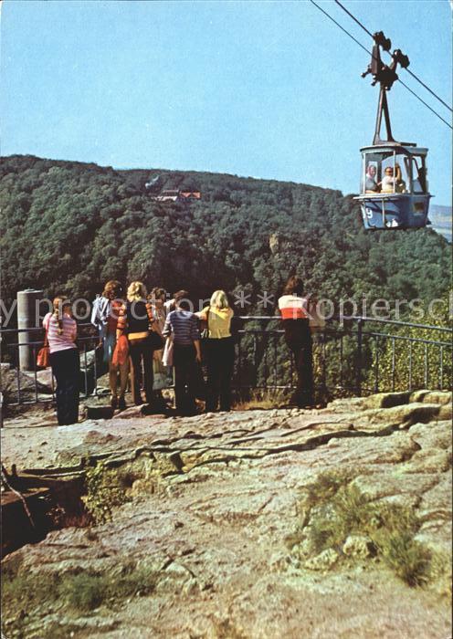 Thale Harz Hexentanzplatz mit Blick zum Hotel Ross