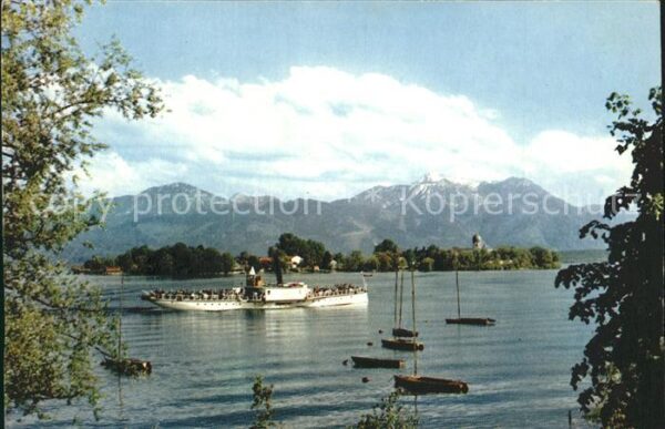 Fraueninsel Chiemsee Hochgern Hochfelln Dampfer