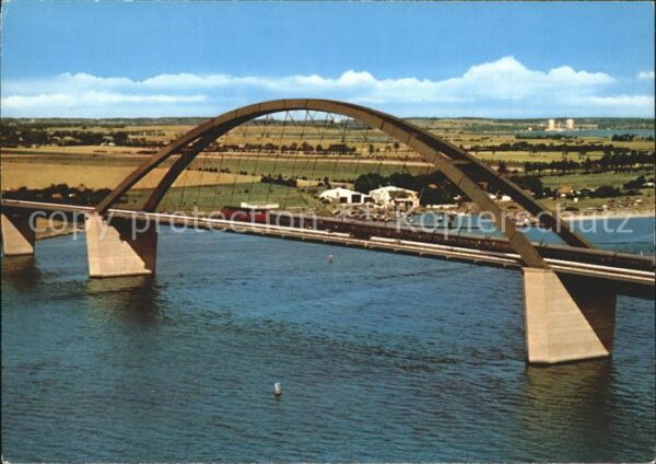 Bruecken Bauwerke Fehmarnsund-Brücke Fliegeraufnahme