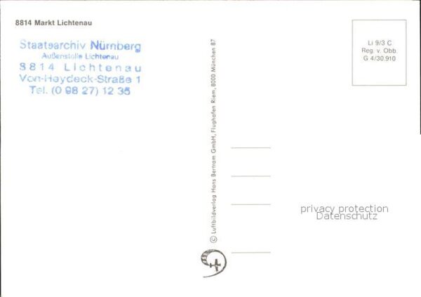 Lichtenau Mittelfranken Festung Lichtenau Fliegeraufnahme – Bild 2
