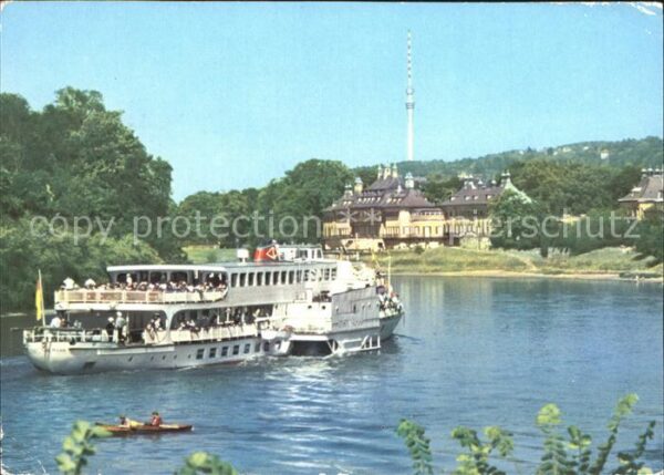 Pillnitz Schloss Pillnitz Fernsehturm Motorschif