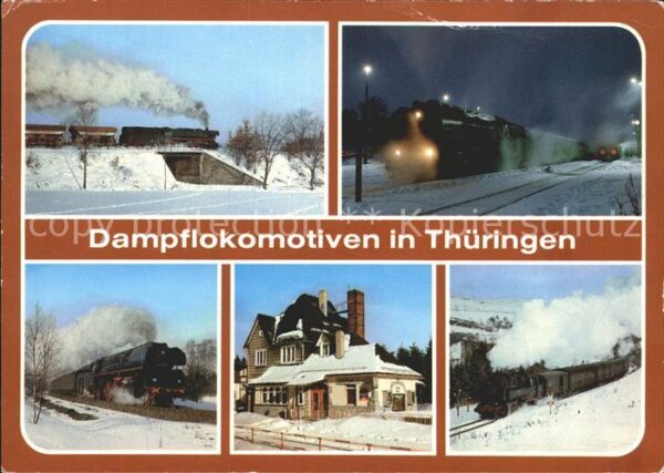 Eisenbahn Dampflokomotive Thüringen Triptis Bahnh