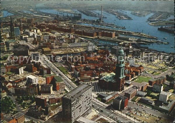 Hamburg Michel Ost-West-Strasse Hafen