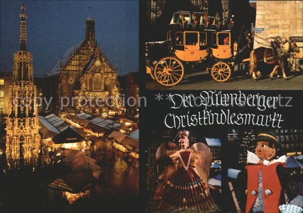 Nuernberg Christkindlesmarkt Pferdekutsche