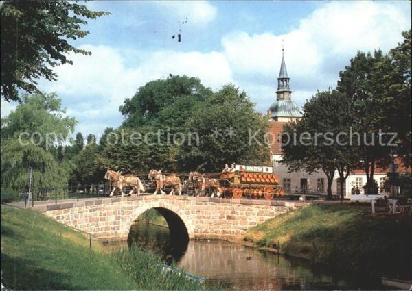 Friedrichstadt Eider Steinbrücke Holsten-Edel Brauereigespan