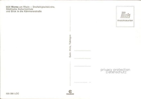 Worms Rhein Dreifaltigkeitskirche Kulturinstitute K – Bild 2