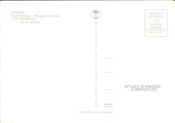 Szczecin Stettin Waly Chrobrego Muzeum Narodowe Teatr Ws – Bild 2