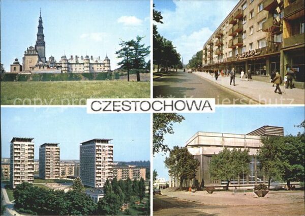 Czestochowa Schlesien Klasztor na Jasnej Gorze Osiedle mieszk