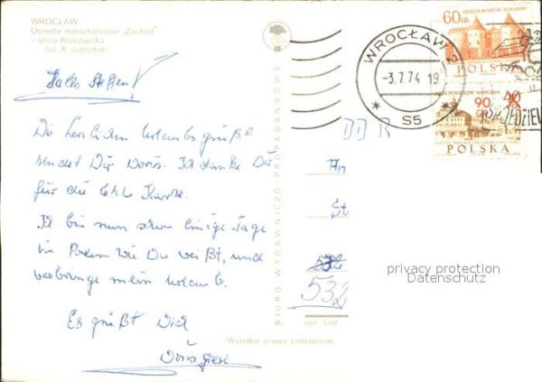 Wroclaw Osiedle mieszkaniowe Zachod ulica Krusz – Bild 2
